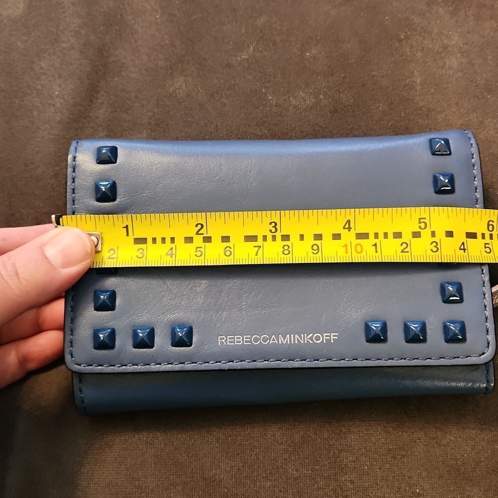 Rebecca Minkoff Navy Studded Wallet - Picture 11 of 12